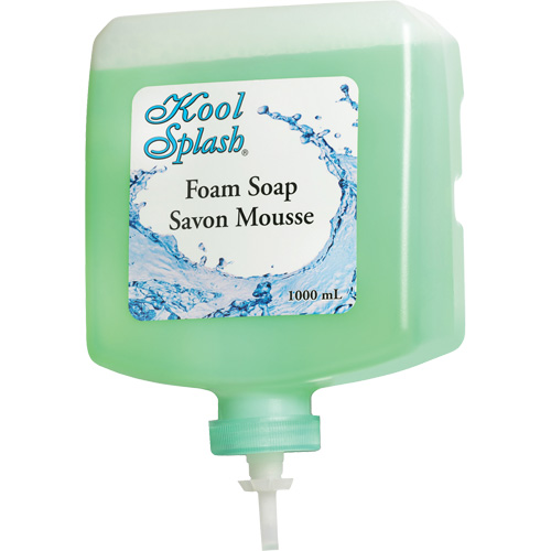 Savon apaisant &agrave; l'alo&egrave;s Kool Splash, Mousse, 1000 ml, Parfum&eacute; Quali-T-Solutions