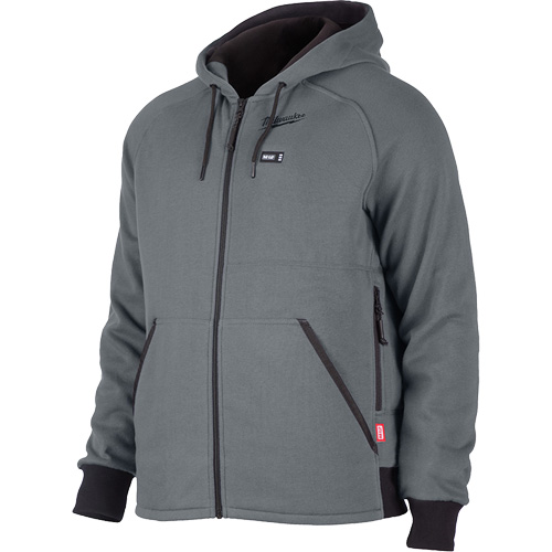 M12 Heated Hoodie Kit, Men's, 2X-Large, Grey, Polyester Quali-T-Solutions