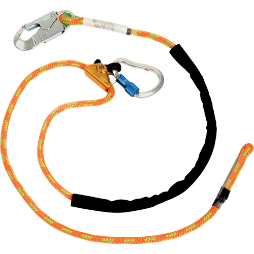 Longe ajustable, 1 branches, 8', Classe CSA F, Polyester Quali-T-Solutions