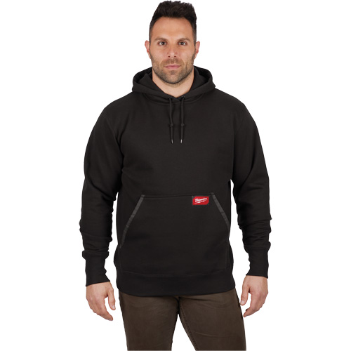 Chandail &agrave; capuchon lourd, Hommes, Petit, Noir Quali-T-Solutions