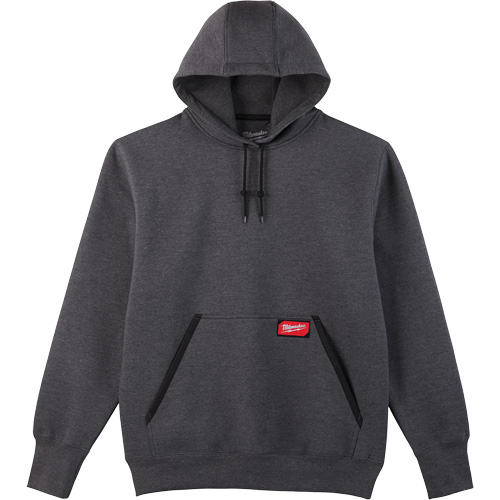 Heavy-Duty Pullover Hoodie, Men's, Small, Grey Quali-T-Solutions