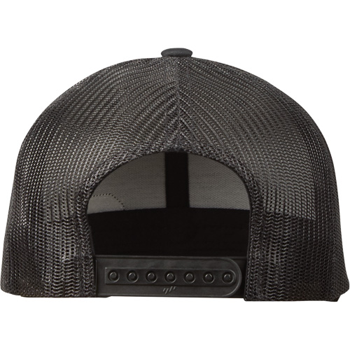 Casquette &agrave; patte pressionn&eacute;e GridIron, Noir, Coton/Nylon/Polyester Quali-T-Solutions