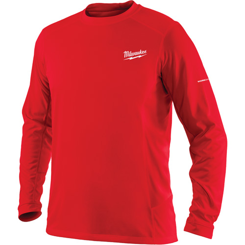 Workskin Long Sleeve Shirt, Men's, Small, Red Quali-T-Solutions