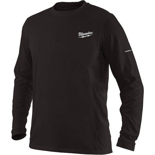 Workskin Long Sleeve Shirt, Men's, Small, Black Quali-T-Solutions