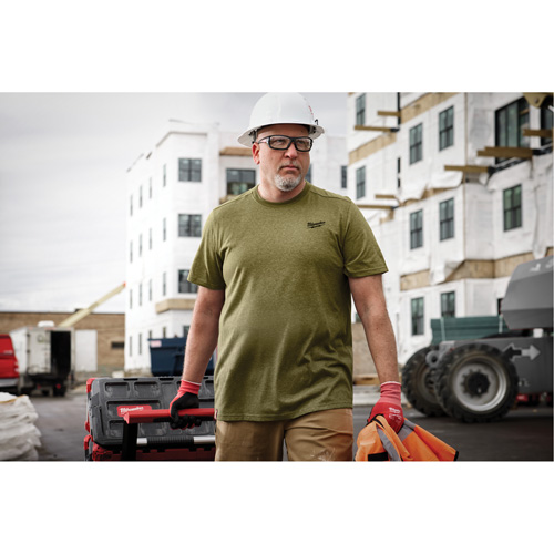 T-shirt de travail hybride, Hommes, Petit, Vert Quali-T-Solutions