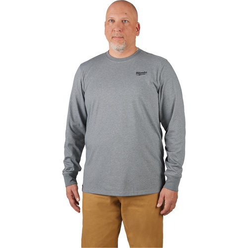 Hybrid Work Tee Shirt, Men's, Small, Grey Quali-T-Solutions