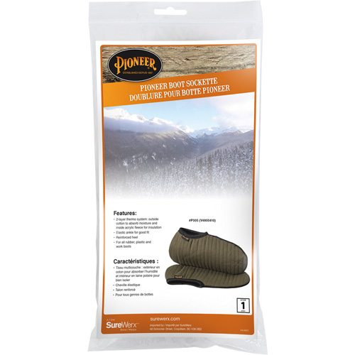 P305 Doublures de bottes, Unisexe, 36, Vert, Coton Quali-T-Solutions