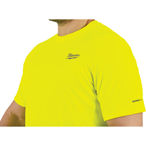 Chandail l&eacute;ger &agrave; haute visibilit&eacute; Workskin, Hommes, Petit, Jaune Quali-T-Solutions