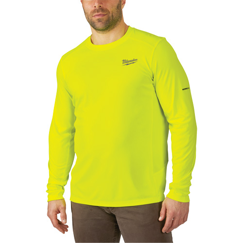 Chandail l&eacute;ger &agrave; haute visibilit&eacute; Workskin, Hommes, Petit, Jaune Quali-T-Solutions