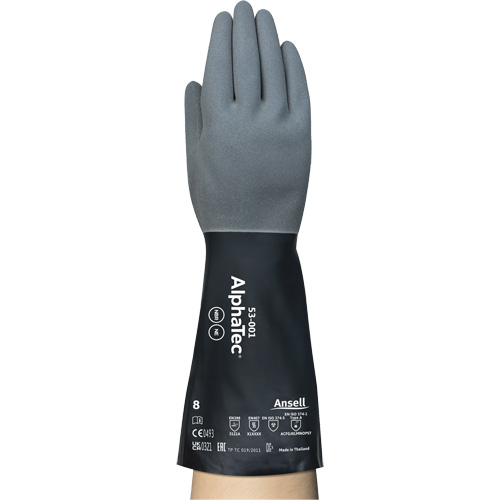 AlphaTec&reg; Chemical-Resistant Gloves, Size 7, 13" L, Neoprene/Nitrile, Nylon Inner Lining, 17-mil Quali-T-Solutions