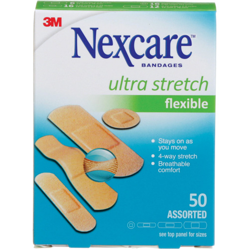 Pansements ultra-extensibles Nexcare, Assorti, Plastique, Non st&eacute;rile Quali-T-Solutions