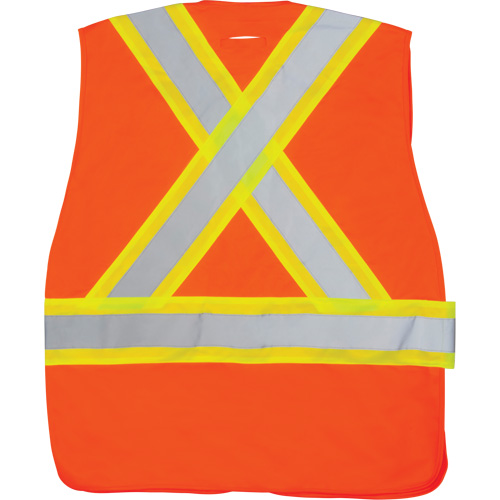 Veste d'arpenteur haute visibilit&eacute; conforme &agrave; la CSA, Orange haute visibilit&eacute;, 2T-Grand, Polyester Quali-T-Solutions