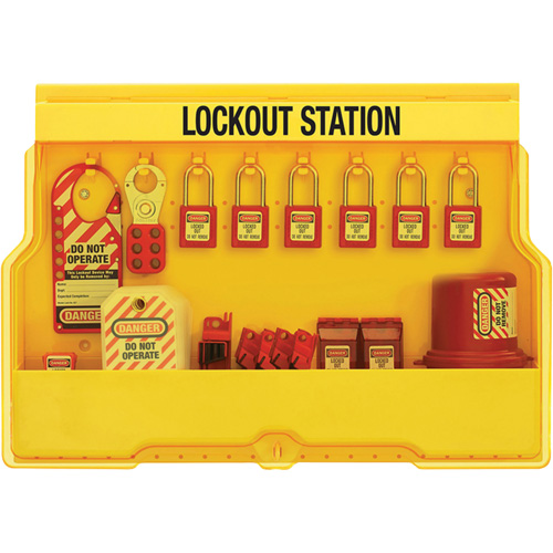 Premier Electrical Lockout Station, Thermoplastic Padlocks, 16 Padlock Capacity, Padlocks Included Quali-T-Solutions