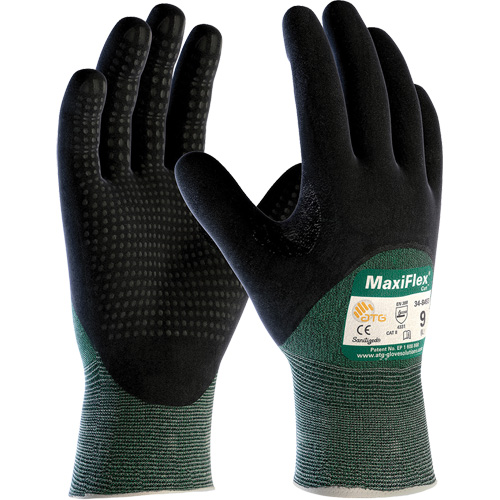 Gants r&eacute;sistant aux coupures ATG MaxiFlex Cut, Taille T-Grand, Calibre 15, Rev&ecirc;tement Nitrile, Enveloppe en Fil technique, ASTM ANSI niveau A2/EN 388 niveau 3/EN 388 niveau B Quali-T-Solutions