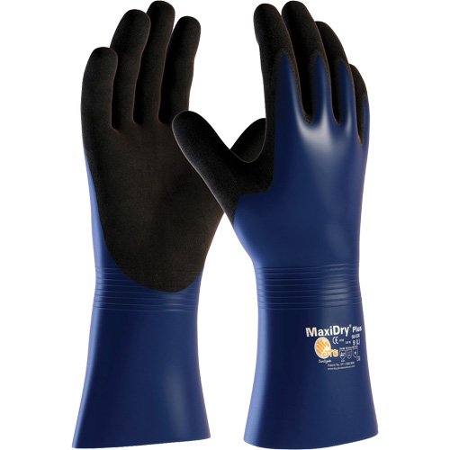 ATG MaxiDry&reg; Plus Chemical & Cut Resistant Gloves, Large, Nitrile Coating, Nylon/Elastane Shell Quali-T-Solutions