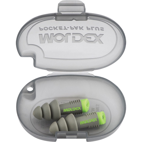 Alphas Reusable Earplugs, Uncorded, Bulk - Plastic Case, 27 dB NRR, One-Size Quali-T-Solutions