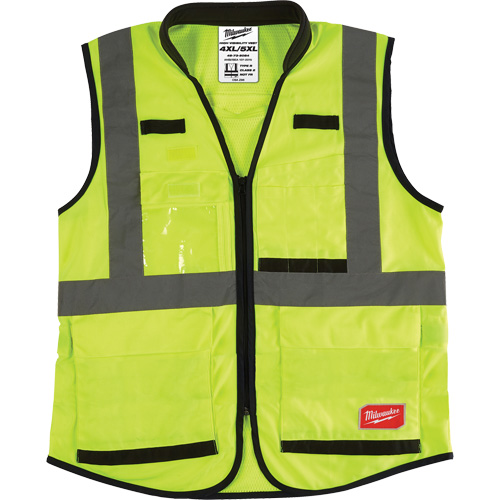 Veste de s&eacute;curit&eacute; haute performance, Jaune lime haute visibilit&eacute;, Grand/T-Grand Quali-T-Solutions