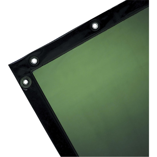 Rideau pour soudure, 72" x 96", Transparence Moyenne, Vert Quali-T-Solutions