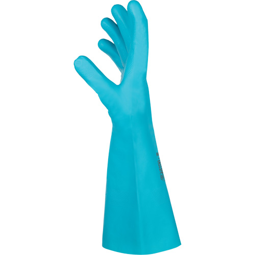 Flextril Chemical Gloves, Size 7, 12.5" L, Nitrile, Nylon Inner Lining Quali-T-Solutions