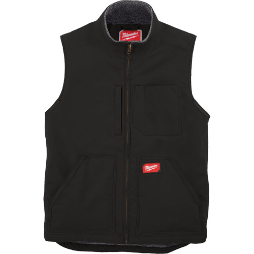 Veste doubl&eacute;e en sherpa ultra-r&eacute;sistante, Hommes, Petit, Noir Quali-T-Solutions