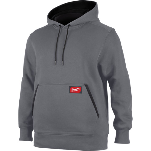 Chandail &agrave; capuchon d&eacute;paisseur moyenne, Hommes, Petit, Gris Quali-T-Solutions