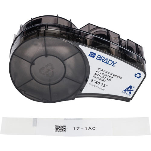 Harsh Environment Multi-Purpose Labels with Ribbon, Black Quali-T-Solutions