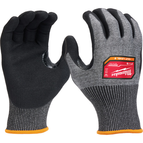 Gants enduits par trempage &agrave; dext&eacute;rit&eacute; &eacute;lev&eacute;e, Taille Petit, Calibre 18, Rev&ecirc;tement Nitrile, Enveloppe en Nylon/Poly&eacute;thyl&egrave;ne/Tungst&egrave;ne, ASTM ANSI niveau A8/EN 388 niveau F Quali-T-Solutions
