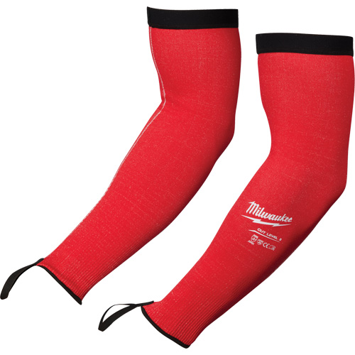 Manches de protection, Poly&eacute;thyl&egrave;ne, 16", ANSI/ISEA 105 niveau 3/EN 388 niveau 3/EN 388 niveau C, Rouge Quali-T-Solutions