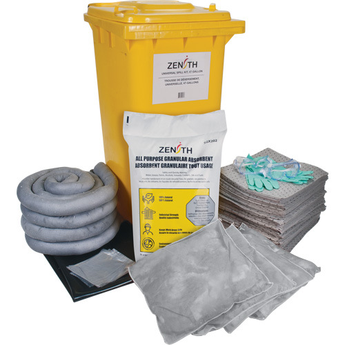Trousse contre les d&eacute;versements, Universel, Bac, Absorbance de 63 gal. US Quali-T-Solutions
