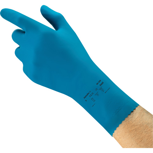 Gants r&eacute;sistants aux produits chimiques AlphaTec 88-356 pour l'industrie alimentaire, Taille 7, 12" lo, Latex de caoutchouc, 17 mils Quali-T-Solutions