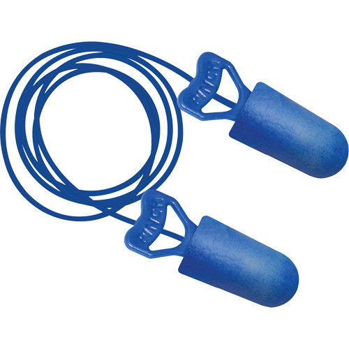 Food Pro PinchFit BioSoft BioBased Metal Detectable Earplugs, Corded, One-Size, Bulk - Box, 32 NRR dB Quali-T-Solutions