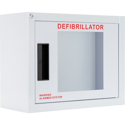 Standard Compact AED Cabinet with Alarm, Philips/Defibtech/Heartsine For, Non-Medical Quali-T-Solutions