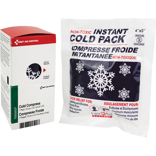 SmartCompliance&reg; Refill Instant Compress, Cold, Single Use, 4" x 5" Quali-T-Solutions