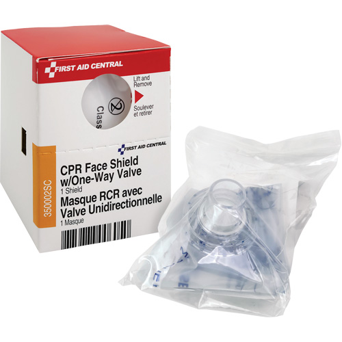 Recharge de visi&egrave;re RCR avec soupape unidirectionnelle SmartCompliance, Masque &agrave; usage unique, Classe 2 Quali-T-Solutions