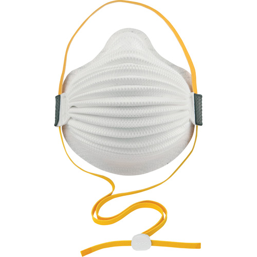 Respirateur AirWave jetable avec SmartStrap et garniture d'&eacute;tanch&eacute;it&eacute; int&eacute;grale en mousse, P95, Certifi&eacute; NIOSH, Moyen/grand Quali-T-Solutions
