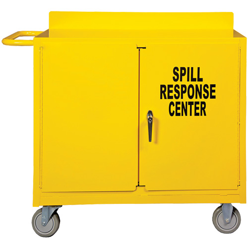 Spill Control Center Cart, 18" L x 38.375" W x 36" H Quali-T-Solutions