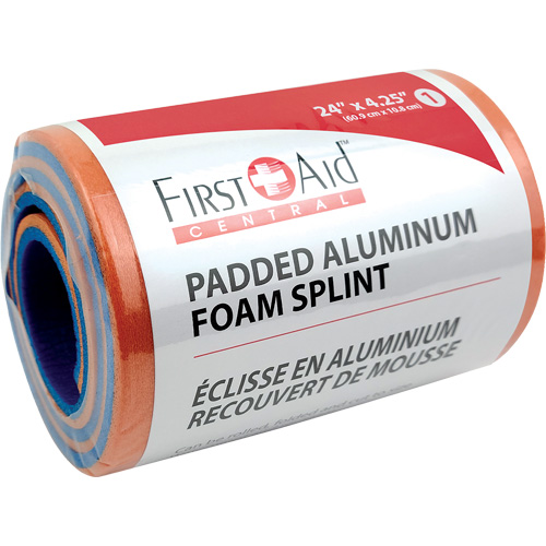 Splint, Multipurpose, Aluminum Foam Padded, 24", Non-Medical Quali-T-Solutions