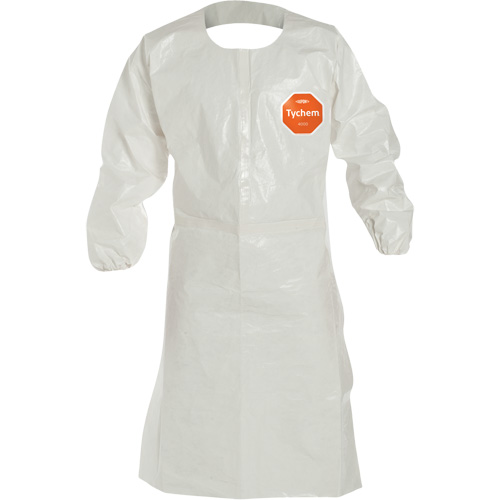 Tablier jetable avec manches, Tychem 4000, Blanc, 44" lo Quali-T-Solutions