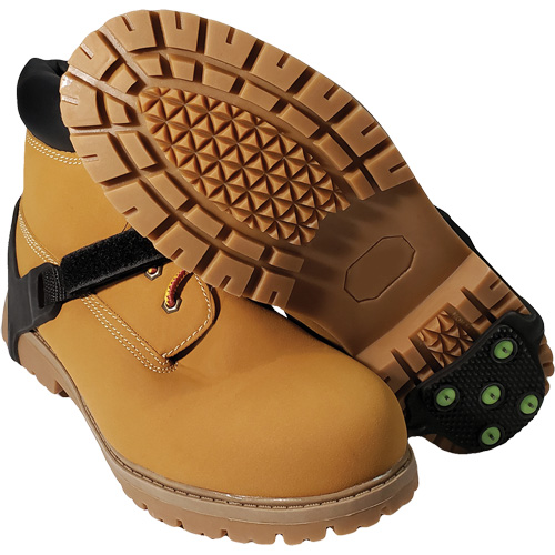 Icetred Heel Traction Device, Rubber/Tungsten Carbide, Stud Traction, One Size Quali-T-Solutions
