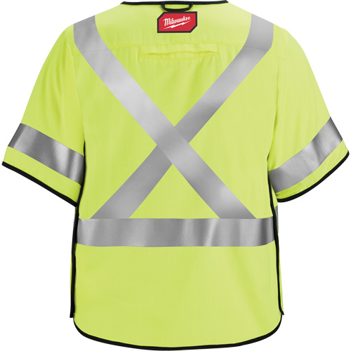 Gilet de s&eacute;curit&eacute; &agrave; maille d&eacute;tachable, Noir/Jaune lime haute visibilit&eacute;, Moyen/Petit Quali-T-Solutions