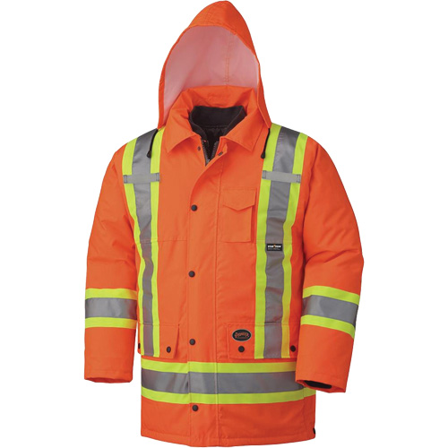 5020 Waterproof 7-in-1 Parka, High Visibility Orange, Small Quali-T-Solutions