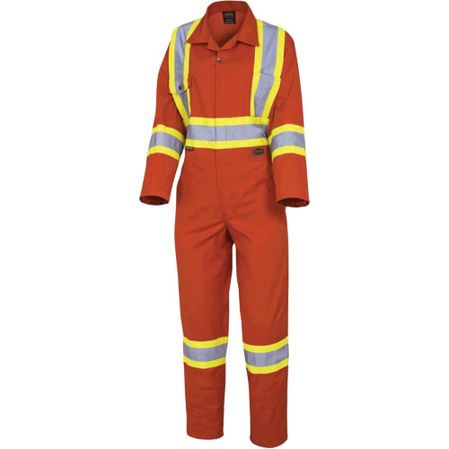 5514W Women's Safety Coveralls, X-Small, High Visibility Orange Quali-T-Solutions