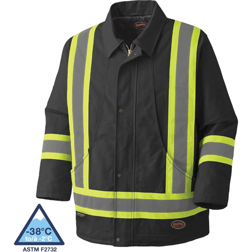 5535BKA Quilted Duck Parka, Black, X-Small Quali-T-Solutions