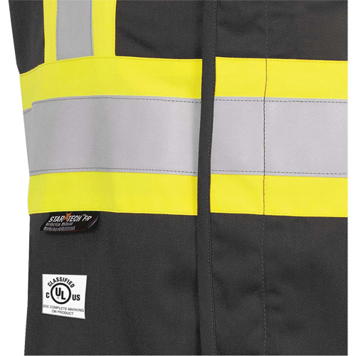 7729 FR-Tech&reg; Flame-Resistant Arc Safety Vest, Small, Black, 10 cal/cm² Quali-T-Solutions