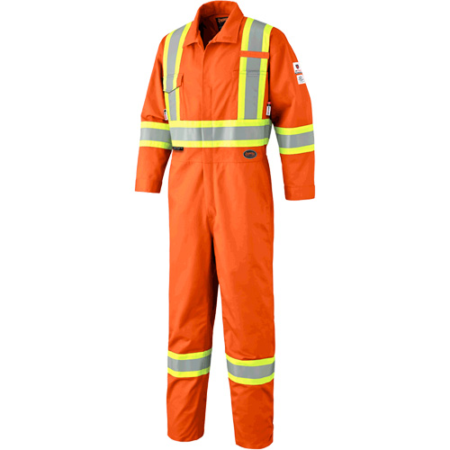 7702T FR-Tech&reg; Arc-Rated Coverall, Size 40 (Tall), High Visibility Orange, 10 cal/cm² Quali-T-Solutions