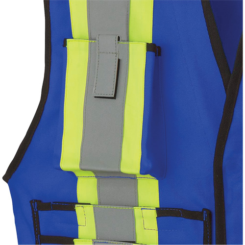 7733 FR-Tech&reg; Flame-Resistant Arc Surveyor's Vest, Small, Royal Blue, 9.7 cal/cm² Quali-T-Solutions