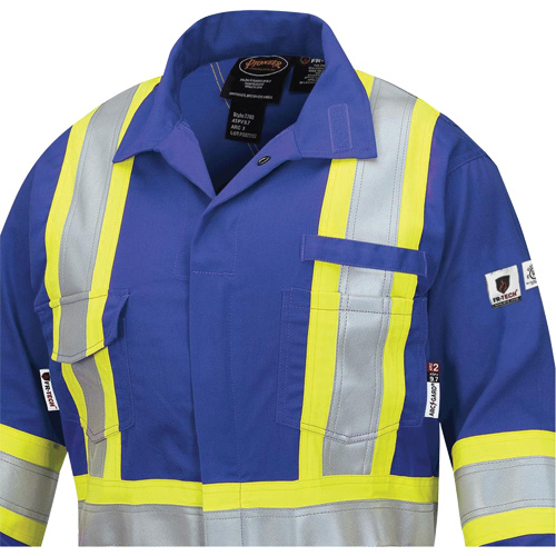7704W FR-Tech&reg; Women's FR/Arc-Rated Coveralls, Size X-Small, Royal Blue, 10 cal/cm² Quali-T-Solutions