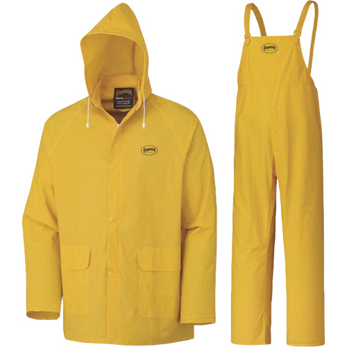 577 3-Piece Rain Suit, Polyester/PVC, 6X-Large, Yellow Quali-T-Solutions