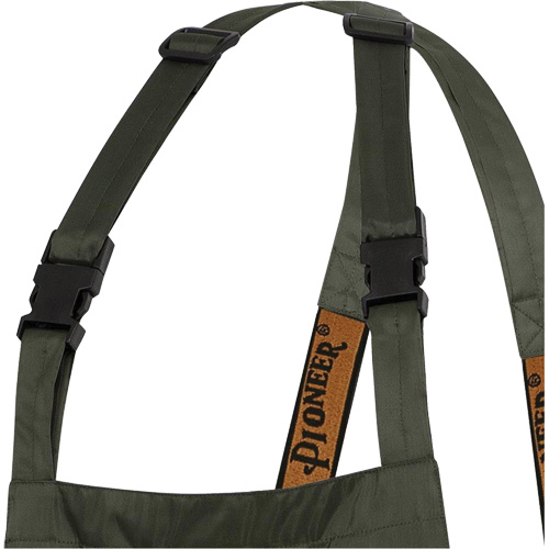 D8120P Nailhead Ripstop Tree Planter Bib Pants, X-Small, Polyester/PVC, Green Quali-T-Solutions