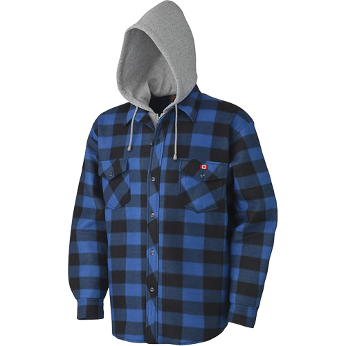 415SS Chemise &agrave; capuche matelass&eacute;e, Hommes, Petit, Multicolore Quali-T-Solutions